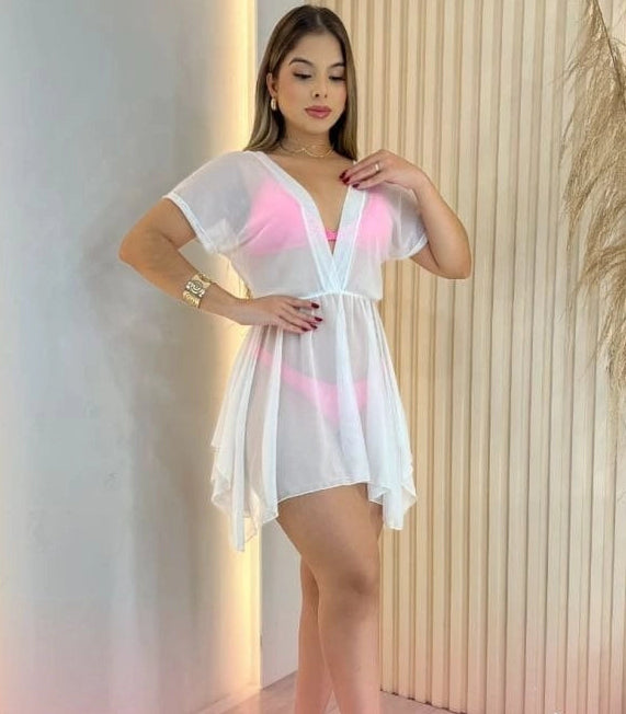 Vestido V de tule