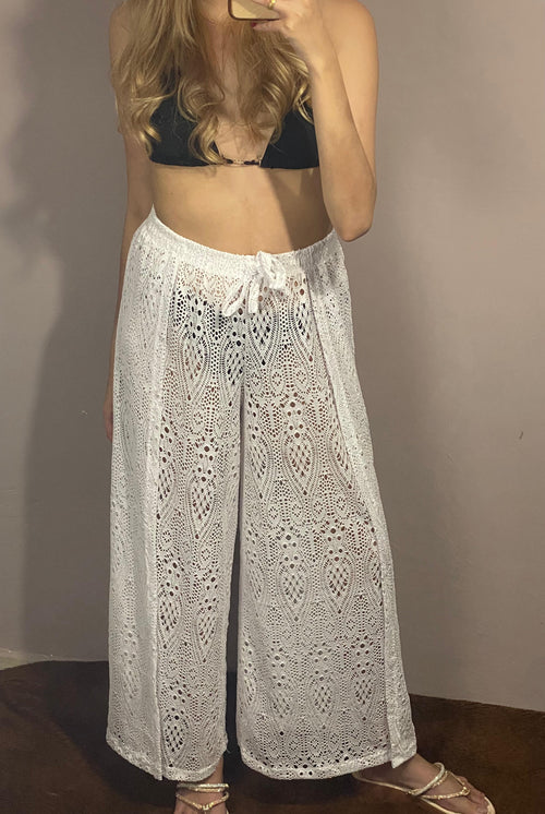 Calça envelope de Renda